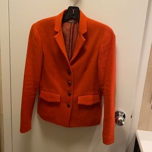 J.McLaughlin orange wool jacket size 0